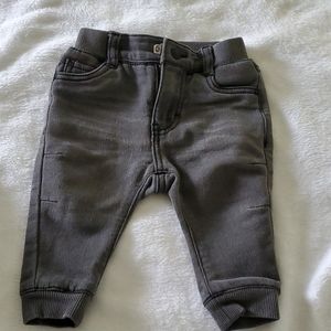Infant denim jogger pants